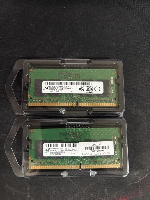 Продам оперативну пам’ять 2 шт Micron 8GB DDR4