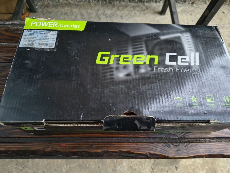 Інвертор перетворювач Green Cell 12v/220v 1000w/2000w