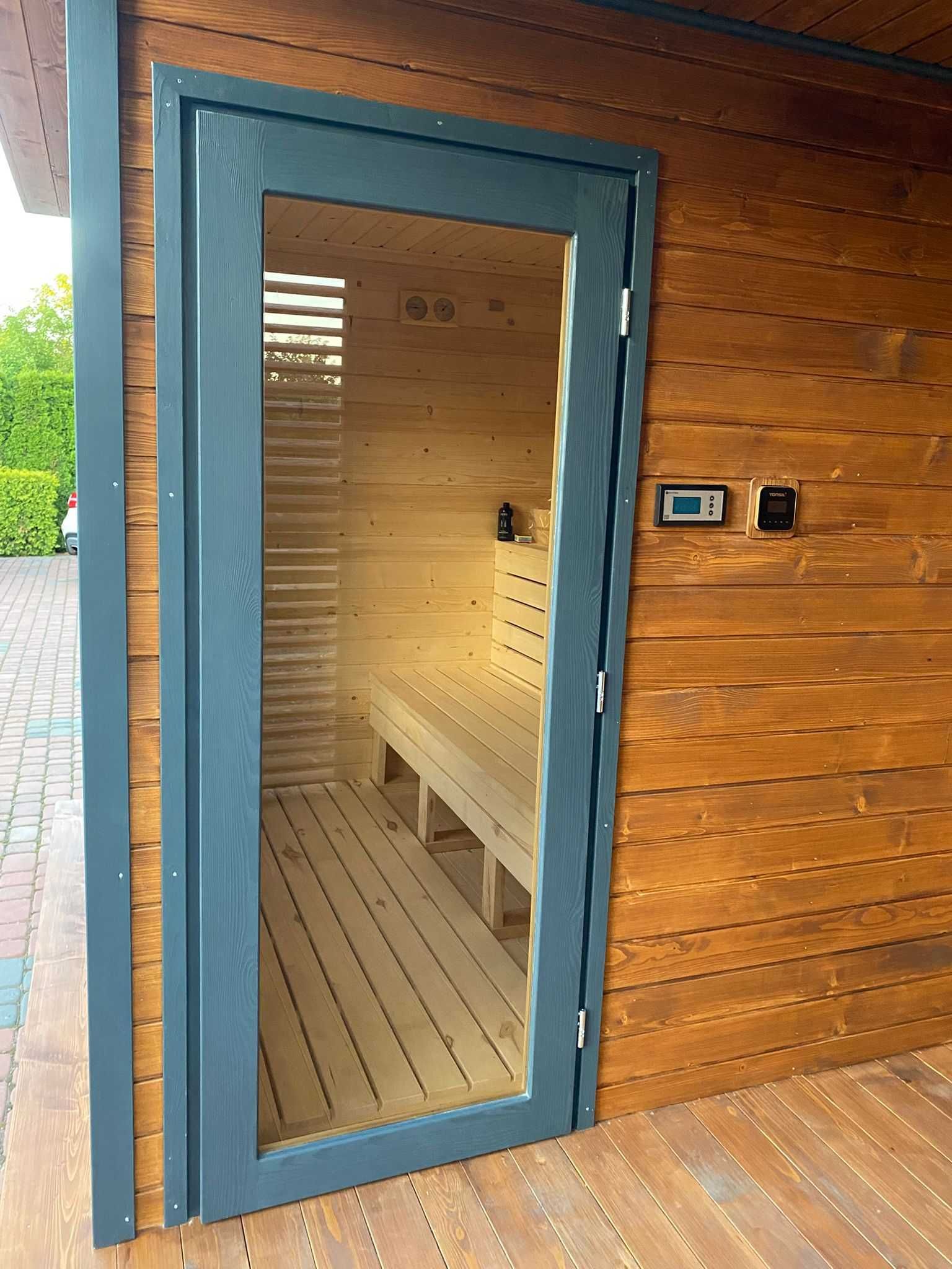Sauna ogrodowa z wyposażeniem – gotowa do użytku