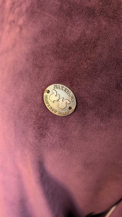 Kultowa welurowa sukienka dresowa Naketano, Śliwka, L