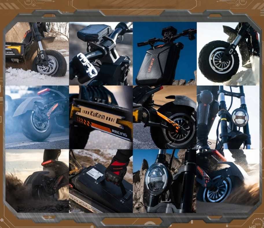Hulajnoga KuKirin G4 Max 2X1600W 60V35,2Ah 86KM/H 95KM 12cali 2025