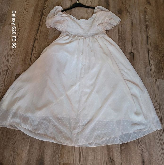 Szyfonowa, koronkowa sukienka plus size