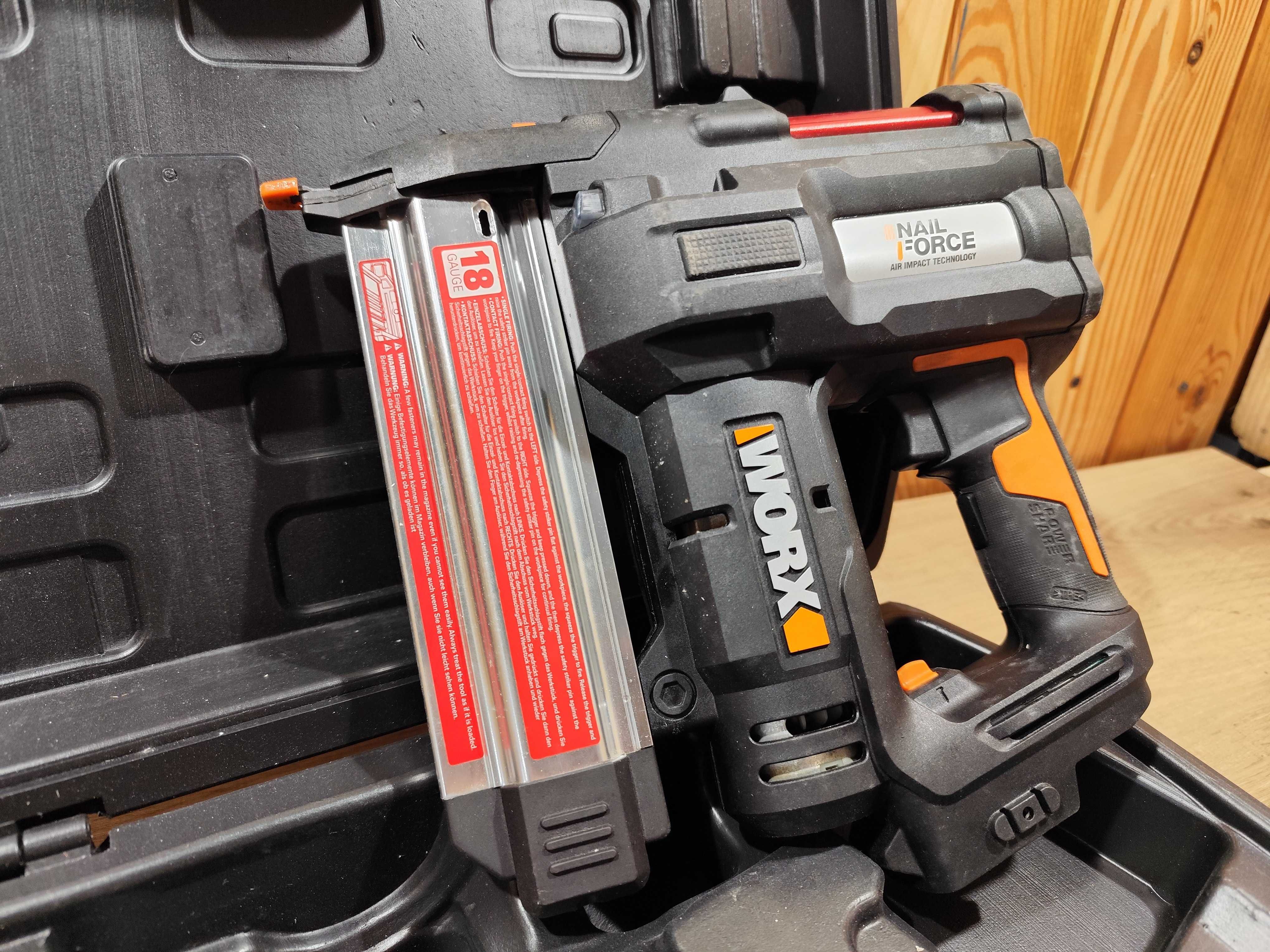 WORX WX840 Nailforce 2w1 Gwoździarka Akumulatorowa 20V USZKODZONA