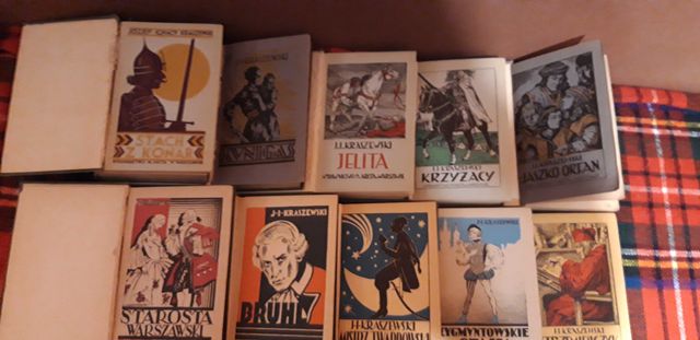 Powieści Historyczne,1-58/23 vol.  -Kraszewski- W-wa 1928/9 oryg. opr.