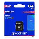 Goodram Microcard 64 GB karta pamięci micro SD XC UHS-I class 10, adap