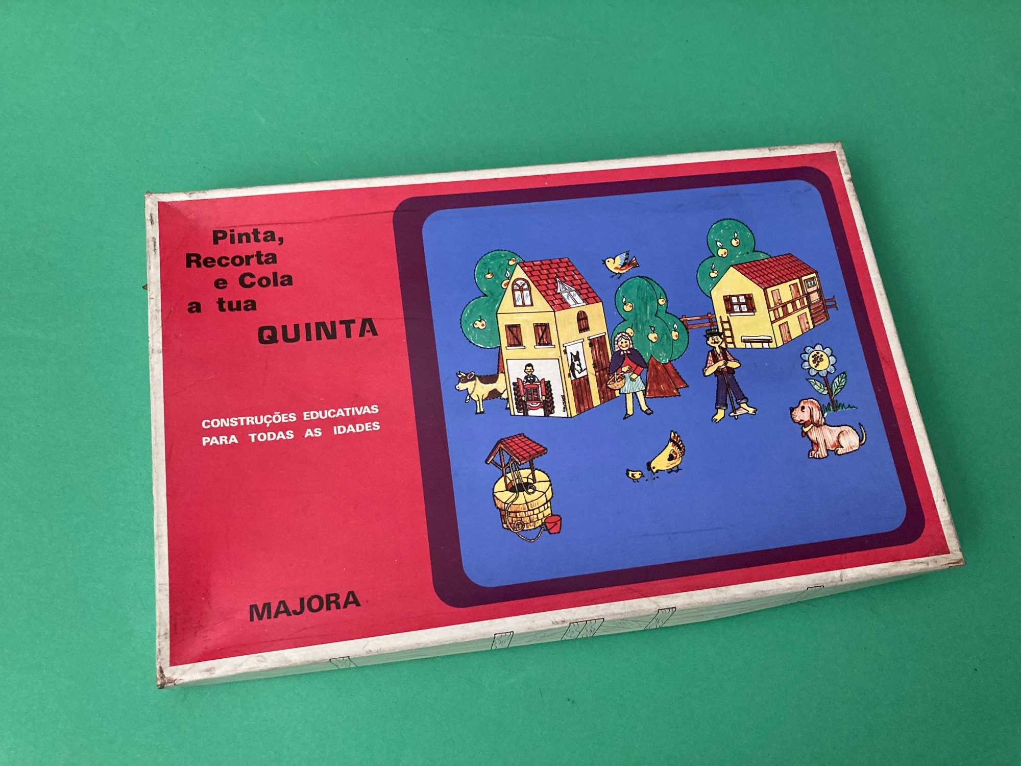 Jogo Pinta, Recorta e Cola a tua Quinta da Majora Antigo