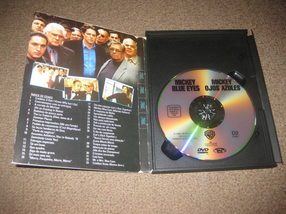 DVD "Mickey Blue Eyes" com Hugh Grant/Snapper!