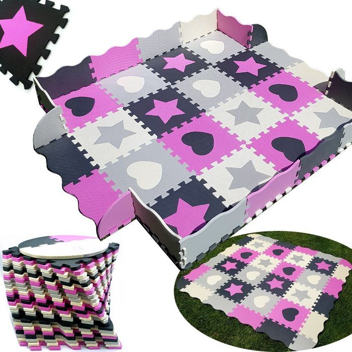 Duża Mata Piankowa 52 Puzzle Gruba Xxl Bezpieczna
