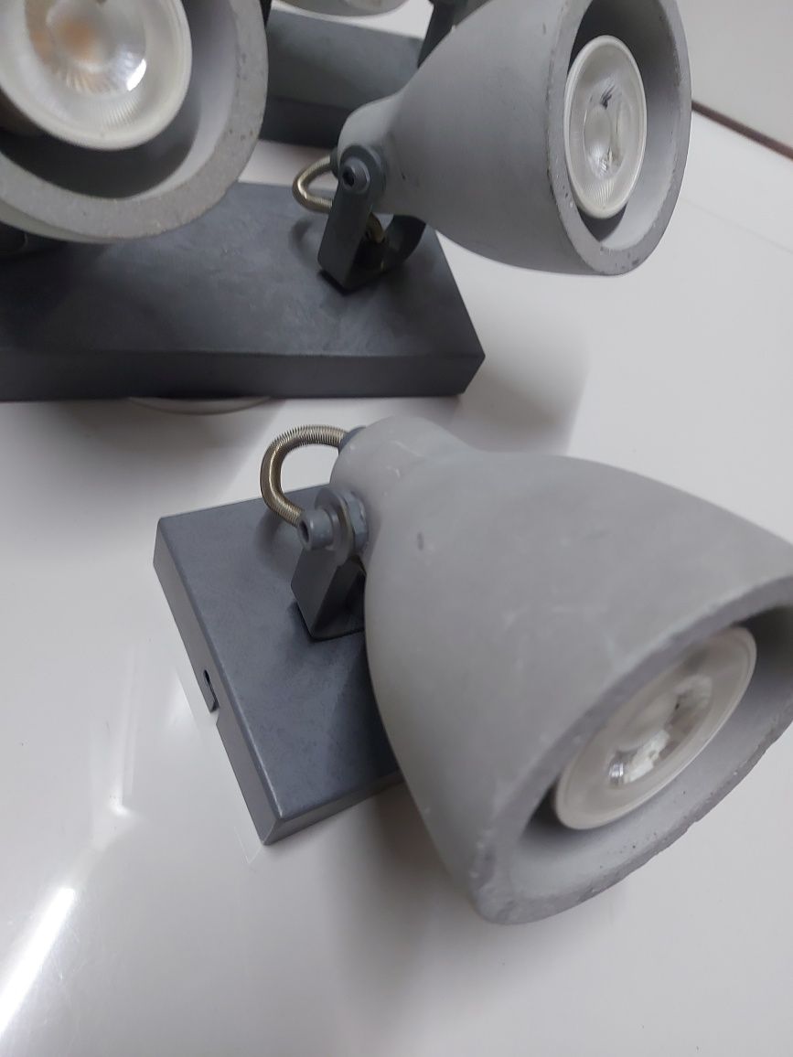 Lampy imitacja beton , Concrete - Trio Leuchten zestaw 3 szt