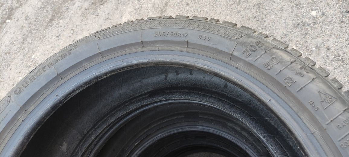 Opony zimowe z 2021r 5mm 205/50/17 Kleber 5N