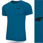 Nowy! Oryginalny 4F T-shirt M ciemno niebieska małym logo (301)