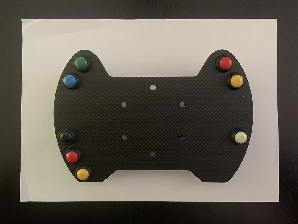 Button Plate Réplica Porsche GT3 Cup para Fanatec