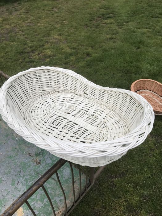 Legowisko dla pieska kotka nowe 73 x 54 cm kosz wiklinowy