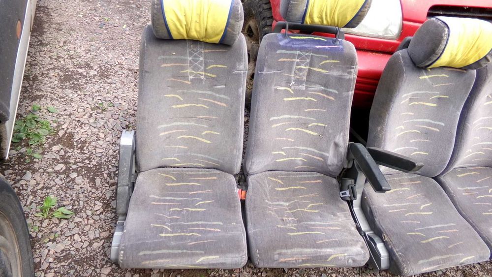 Wrz55 Fotel podwójny fotele bus kamper ławka podłokietniki