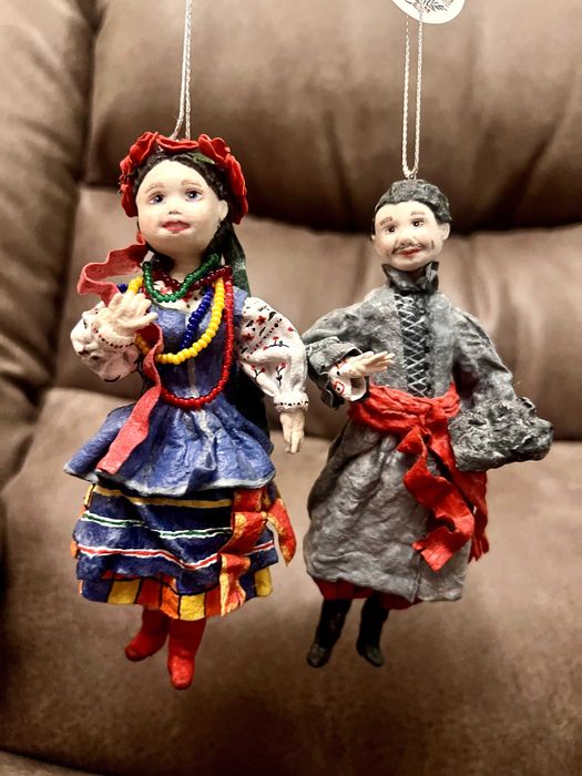 Новорічні іграшки ручної роботи. Ватні іграшки. Новогодние игрушки.