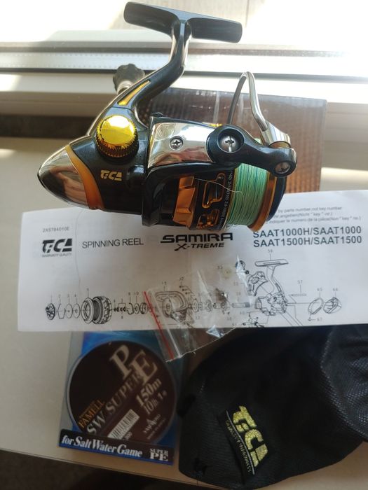 Катушка Tica Samira 1500 воблер сілікон,