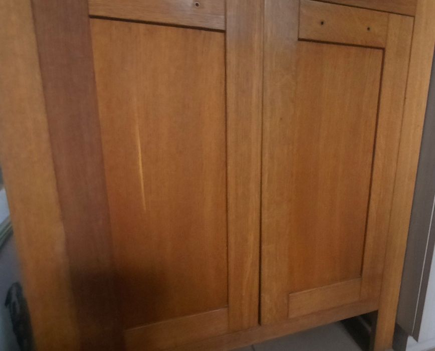 Szafka pod umywalkę lity dąb olejowany