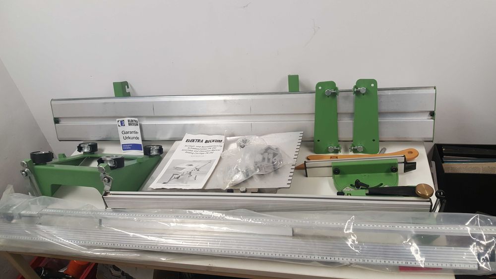 Prowadnica do piły stołowej  Elektra Beckum PK250 wózek boczny j. nowa