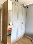 Ikea Szafa Pax z lustrem Szara 176x60x235