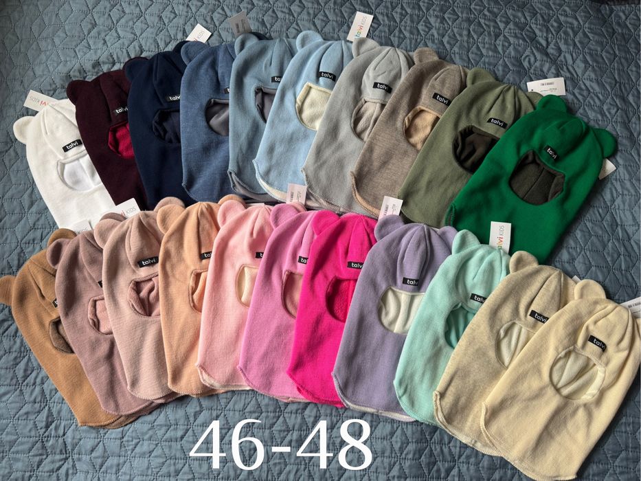 Шапка біні і шолом з вушками Talvi 50 52 46 48 54 56