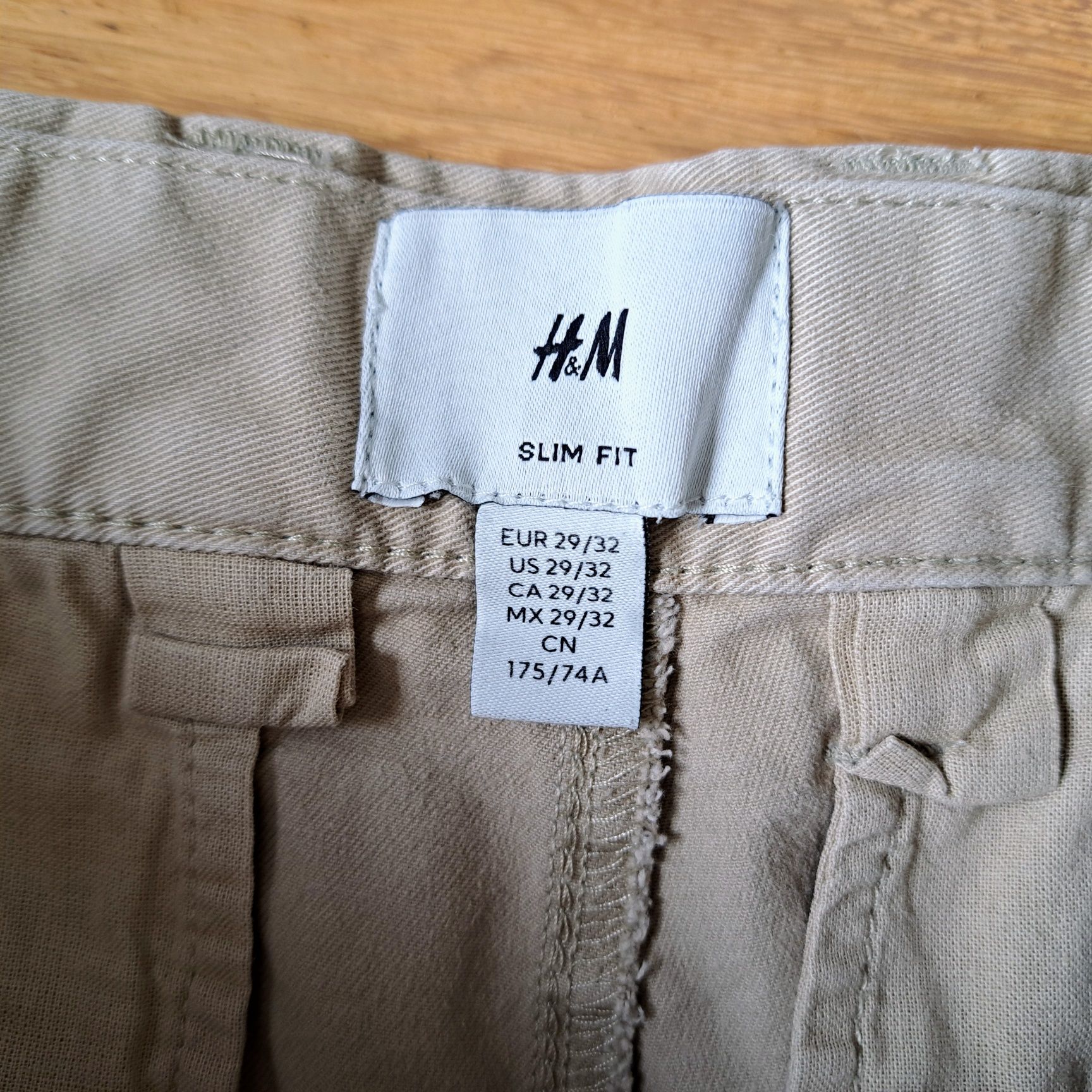 Spodnie Chinosy H&M chłopięce 175