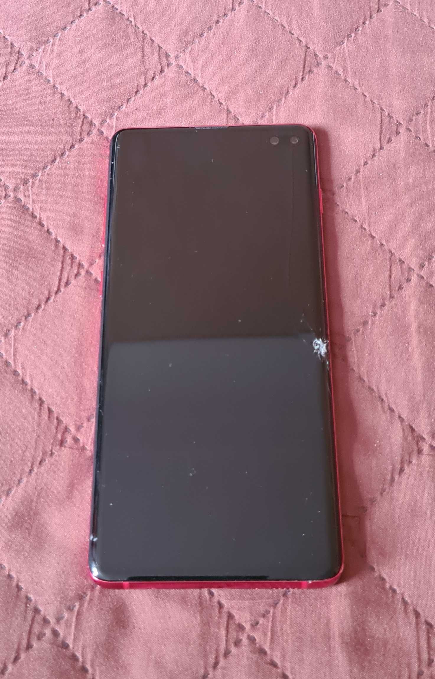 Экран смартфона Samsung S10+ RED под разбор на зап части