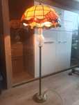 Lampa witrażowa, stojąca,"Tiffany", retro, vintage,salonowa