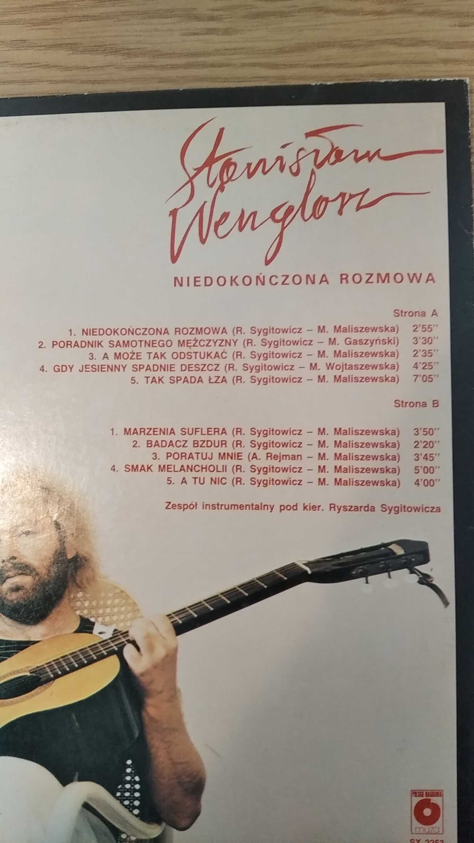 Winyl Stanisław Wenglorz Niedokończona Rozmowa NM super stan