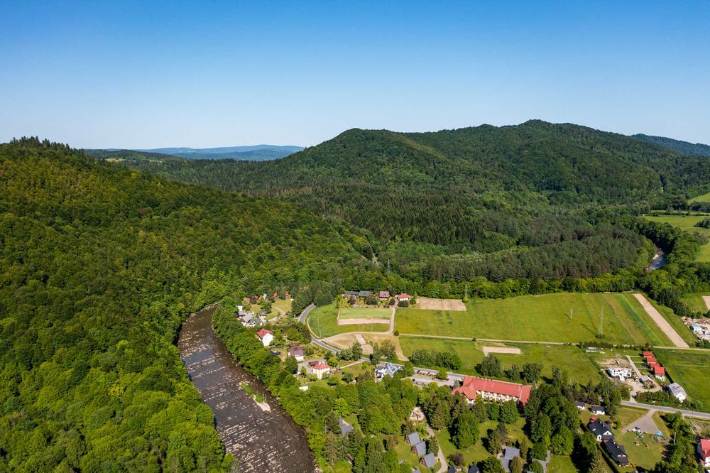 Działka nad rzeką, Bieszczady, Bukowiec, gmina Solina