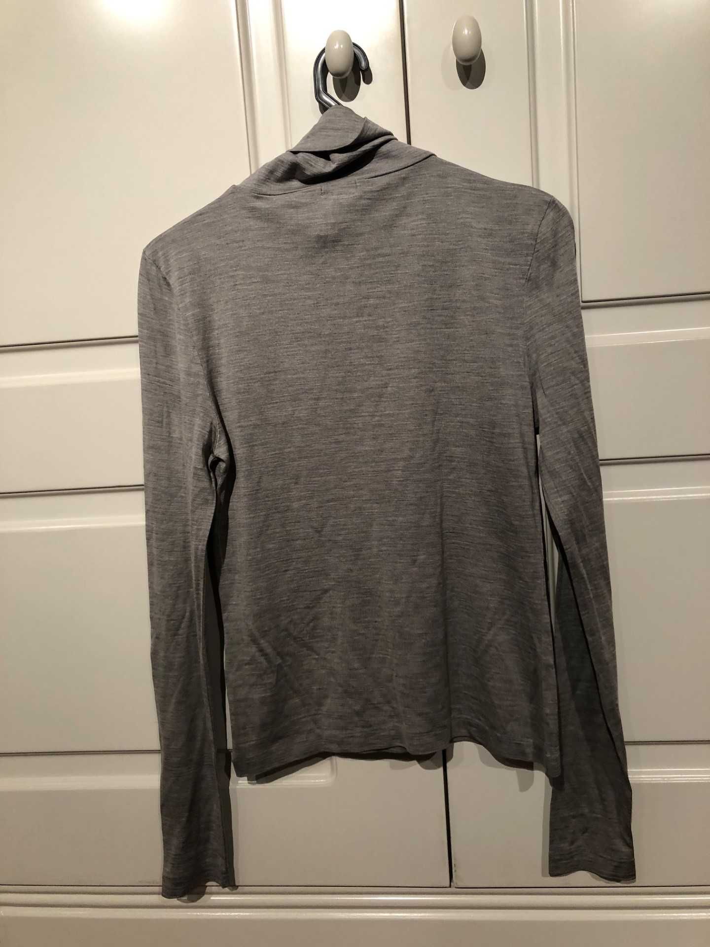 blusa em seda e cachemira cinza claro marca MASSIMO DUTTI  M