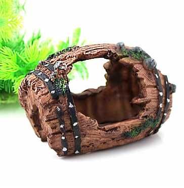 Sztuczna beczka do akwarium/terrarium
