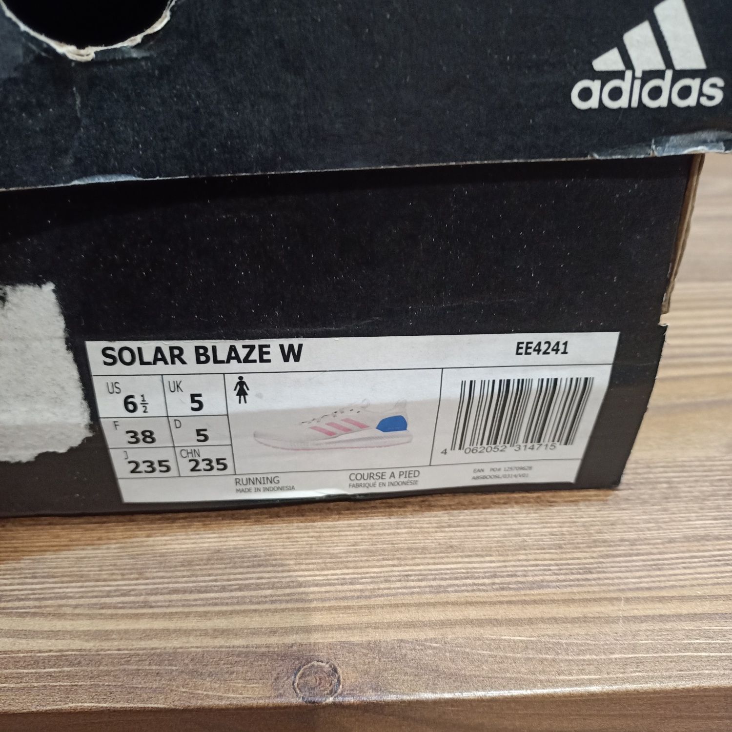 Adidas Solar Blaze W rozm 38 EE4241 nowe orginalne długość wkładki 25c