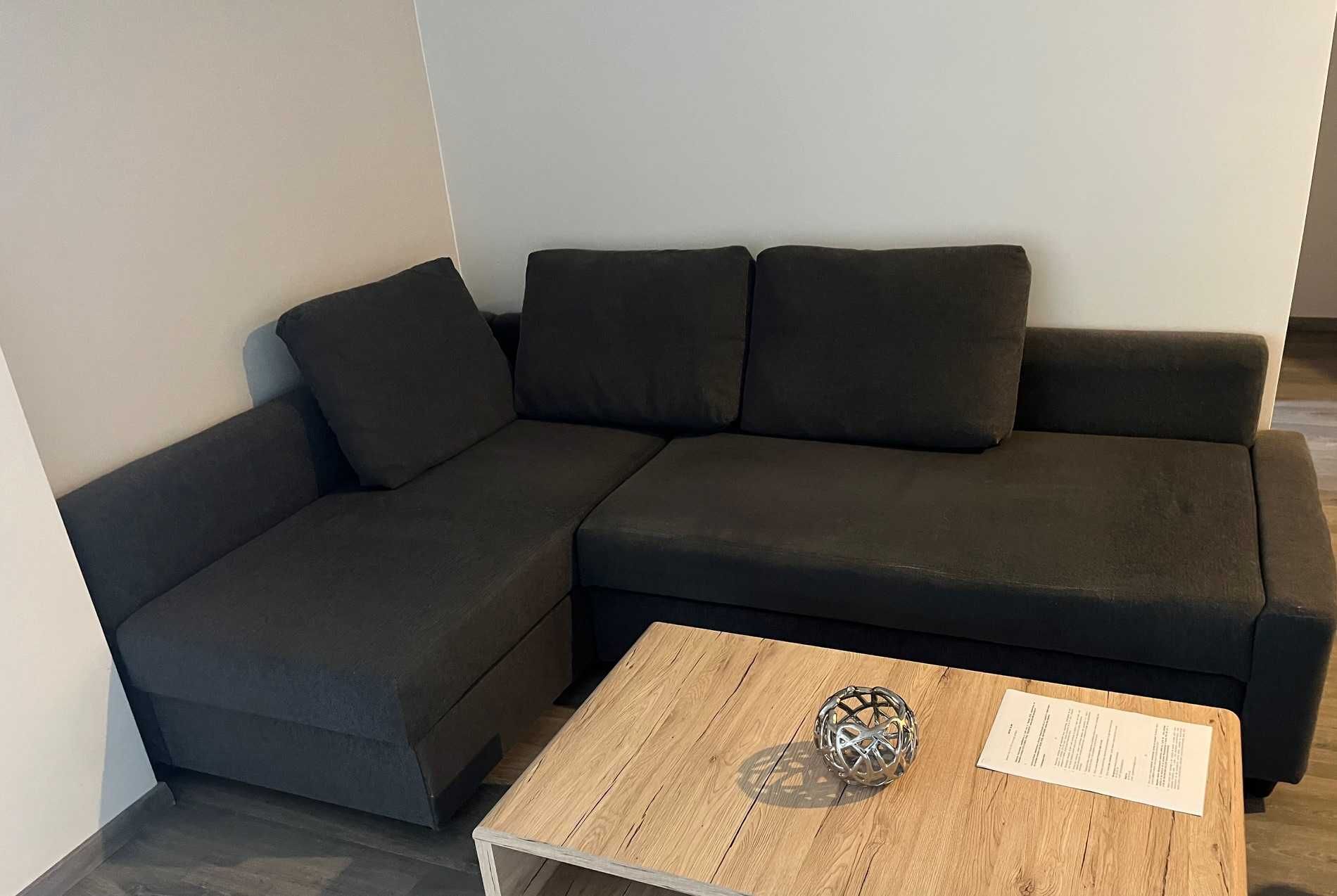 Rogówka z funkcją spania i pojemnikiem, ciemnoszara IKEA OKAZJA