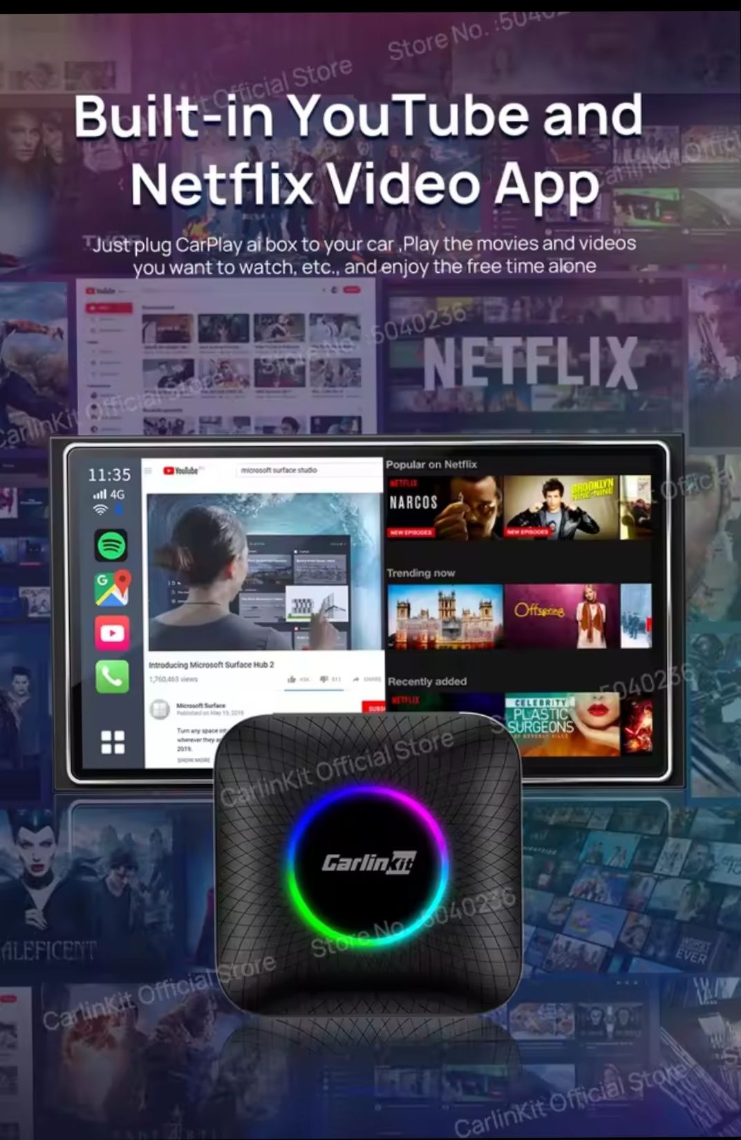 Android 13 Carlinkit Car Play Tbox-Ambient