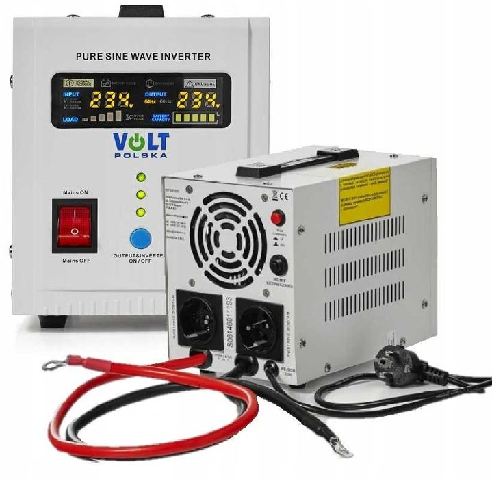 Інвертор Volt Polska 800W + Акумулятор 100Ah 2в1 ДЖБ ИБП Безперебойник