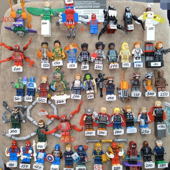 Минифигурки Лего Lego фигурки супергерои Бэтмен Спайдермен Марвел