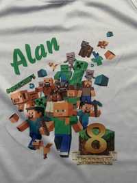 Koszulka Minecraft Alan 8 urodziny