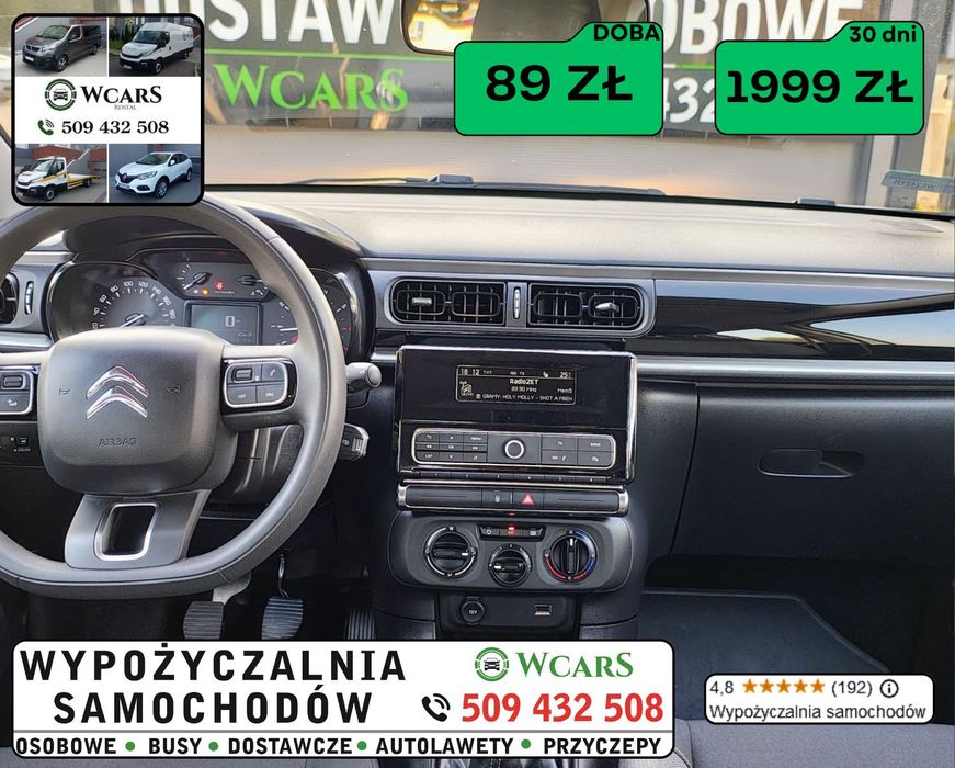 Wynajem samochodu wypożyczalnia samochodów aut osobowych van bus