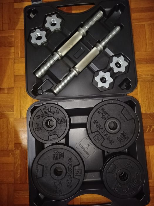 Kit de musculação 20 kg decatlhon