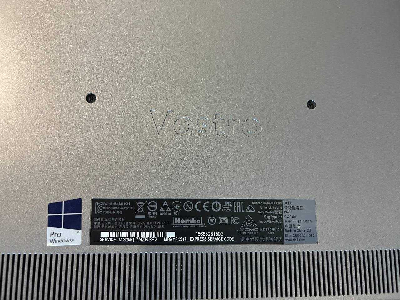 Офісний ноутбук DELL Vostro (з windows 10 pro)