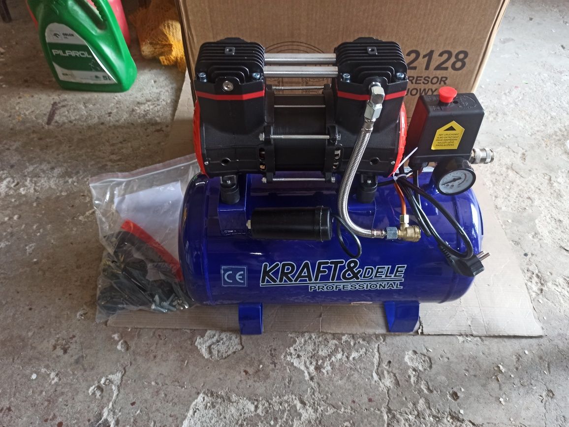 Kompresor KRAFT&dele KD2128 24L bez olejowy nowy komplet