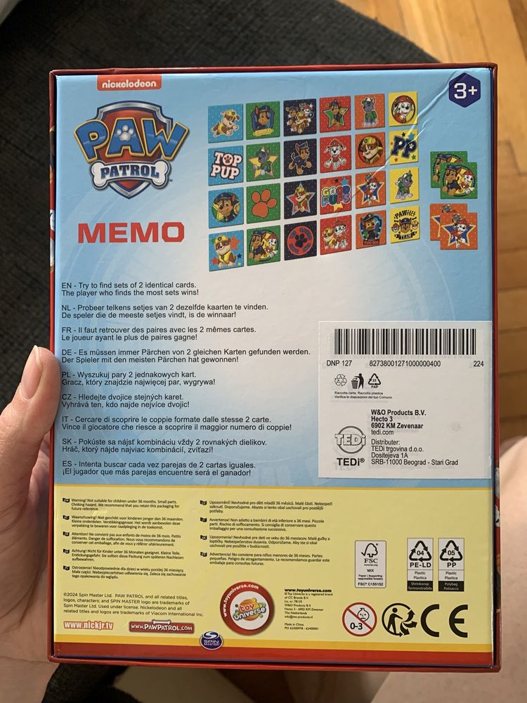 Gra Memo Psi Patrol Paw Patrol