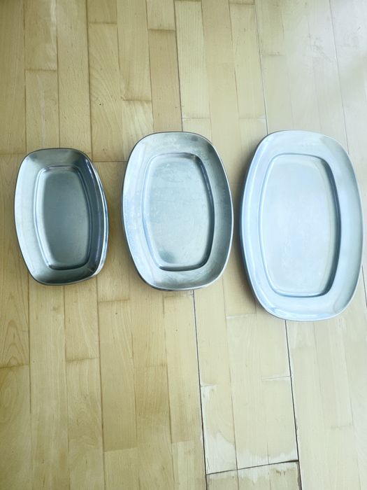 Travessas em inox varios tamanhos