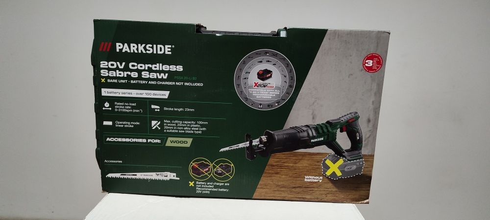 Akumulatorowa piła szablasta Parkside PSSA 20-Li B2