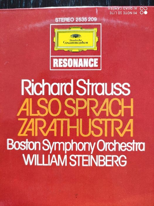 R. Strauss Also sprach Zarathustra winyl Boston Symphony Deutsche Gra