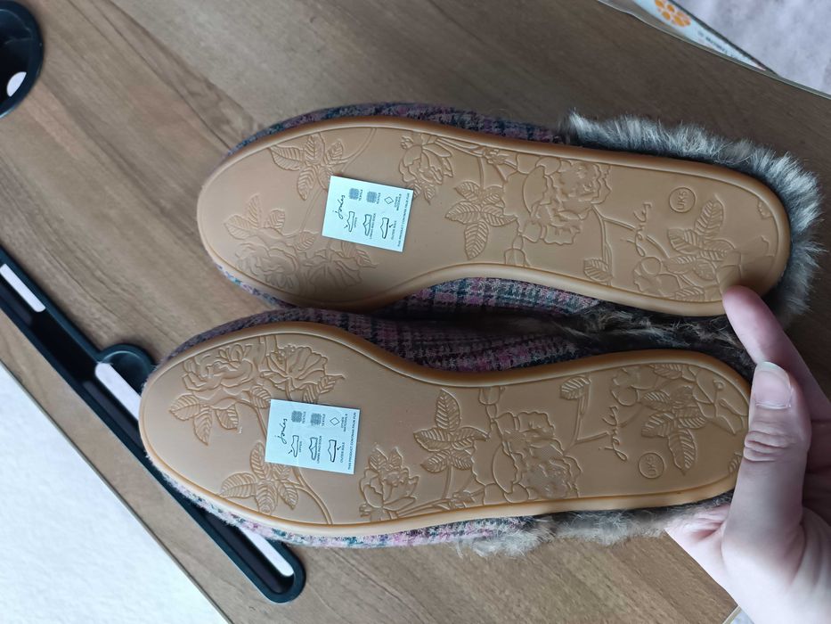 Jules - kapcie damskie różowe z futerkiem rozmiar 38 EUR