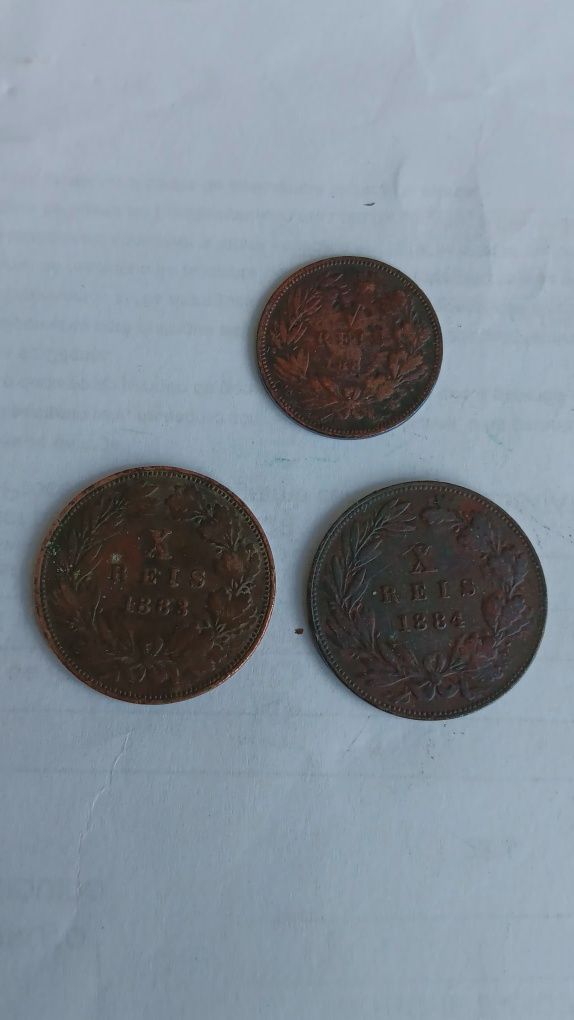 Diversas moedas Monarquia