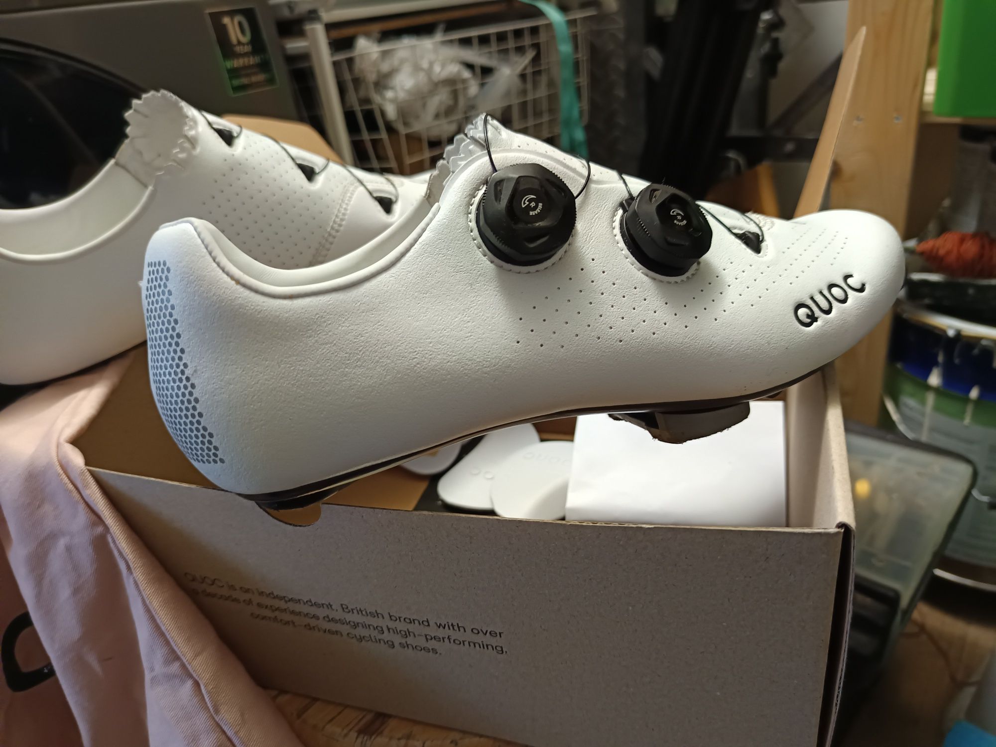 Sapatos ciclismo Quoc como novos