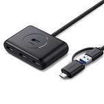 Ugreen Hub 4w1 Usb-c - 4xUSB 3.0/5Gb/s 1m czarny (cr113)
