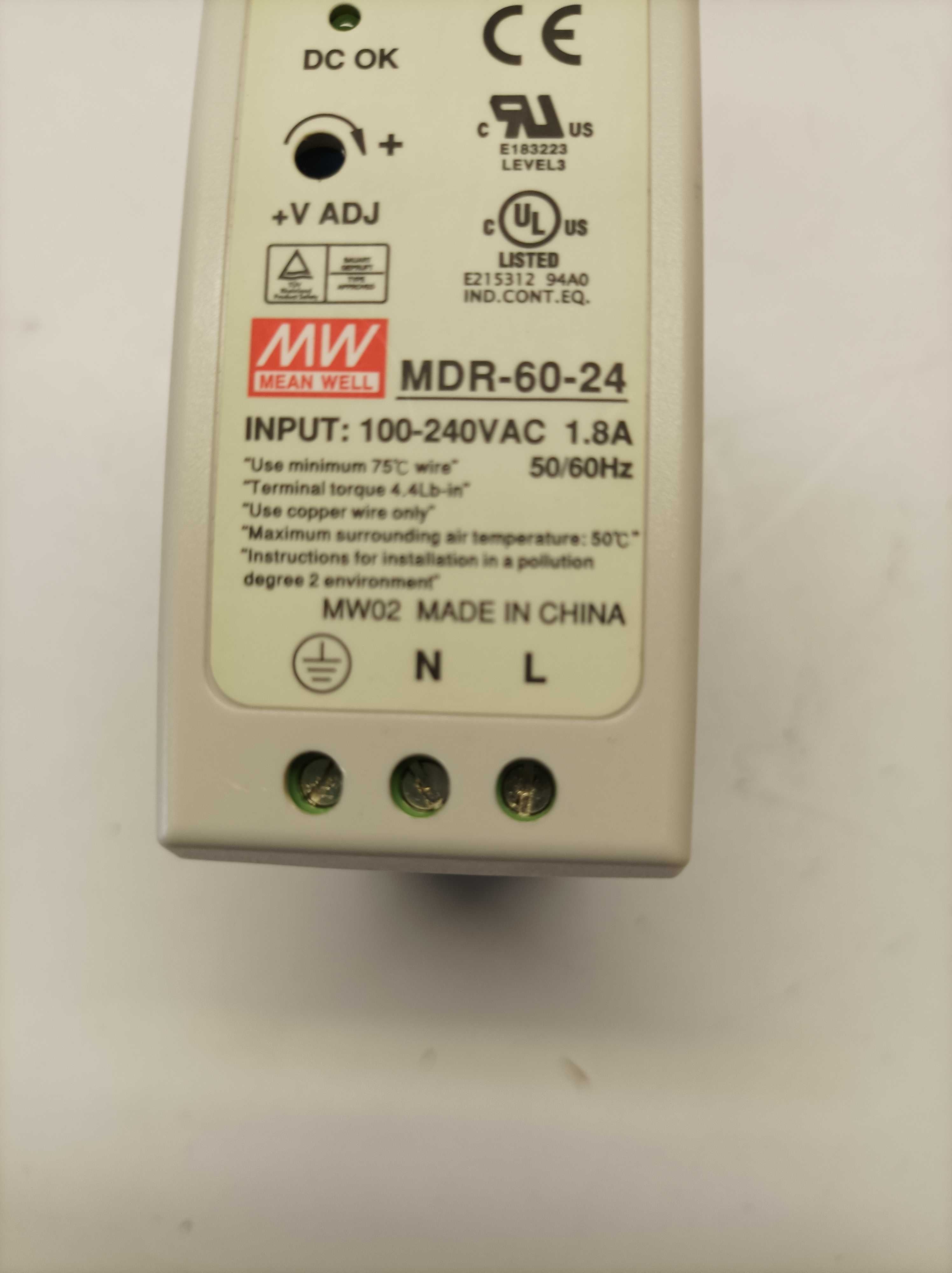 Zasilacz 24VDC  MDR-60-24  2,5A